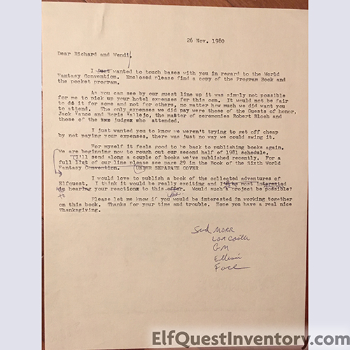 11/26/80 Fax From Chuck Miller