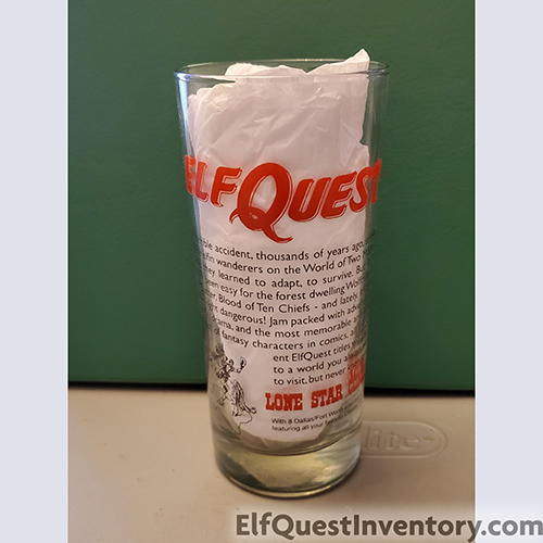 Lone Star Comics Elfquest glass