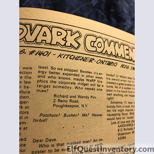 Fan Letter Cerebus 18