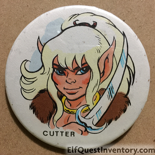 Cutter hand painted button/pin