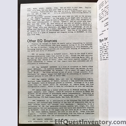 Elfficial Fan Club Handbook