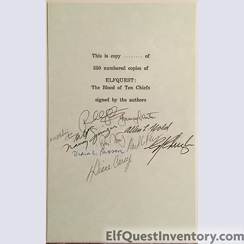 Original unused signature page from BoTC Ltd