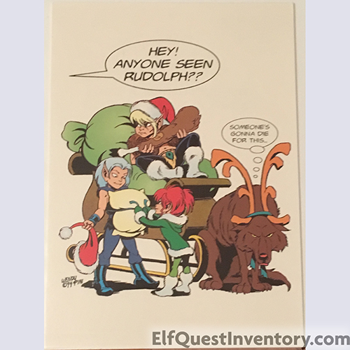 Missing Rudolph Christmas Card