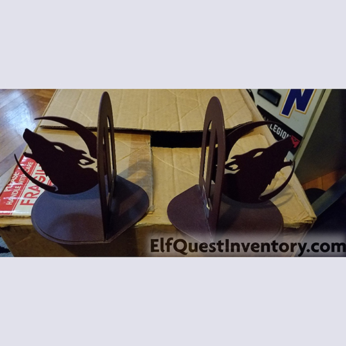 Howling Wolf Bookends