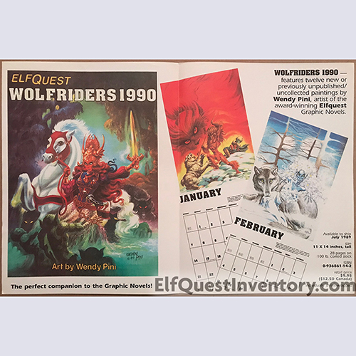 1990 Calendar Order Sheet