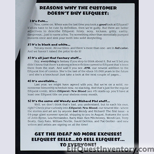 Stop Selling ElfQuest to ElfQuest Fans, Dammit!