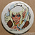 Cutter hand painted button/pin